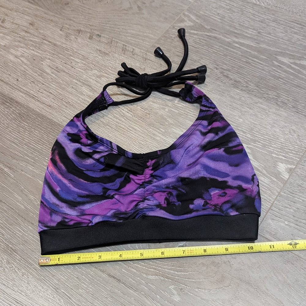 Purple Halter Bikini Top (custom made ~S)